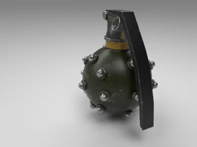 Hand Grenade - Low Poly - Game Ready Low-poly 3D model