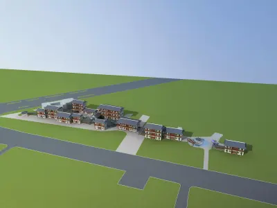 Chinese Style Architecture 3D model 29