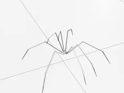 Spider low poly 3d model sculpture Free low-poly 3D model