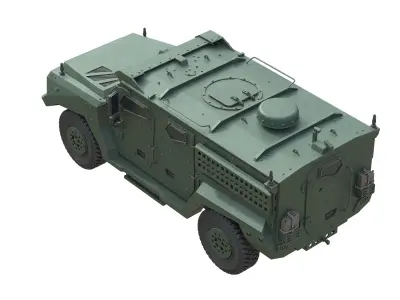 Patriot II Protected Mobility Vehicle  Low-poly 3D model