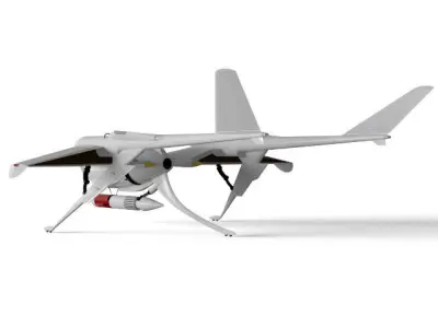 Airplane-type drone 3D model