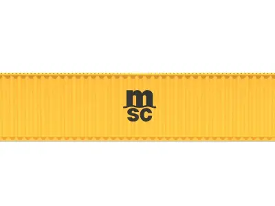 Shipping Container MSC 3D model