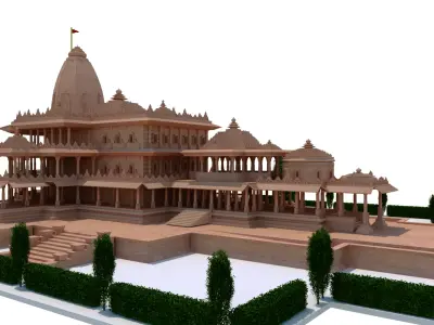 ram mandir  3D model