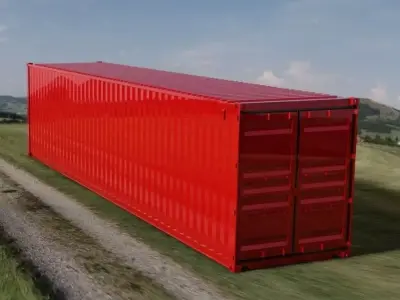 40FT ISO Shipping Container 3D model