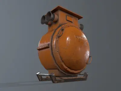 Industrial Electrical Equipment PBR Low-poly 3D model