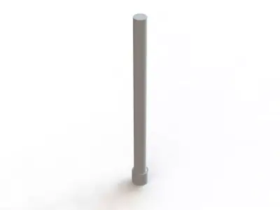 Puncao Cab Cilindrica E HSS 3 x 45 Tres S Cylindrical Head Punch 3D model