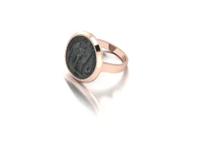 ARTIST RELIEF ANTIQUE RING DESIGN FOR WOMEN 3D print model