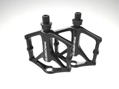 PROMEND MTB CNC Pedal Black Low-poly 3D model