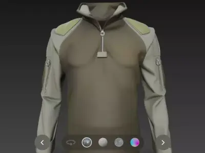  military tactical shirt 3d model 3D model