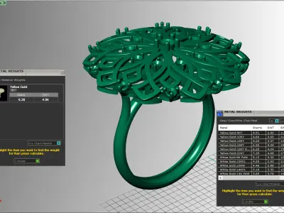 turkish ring 3D print model