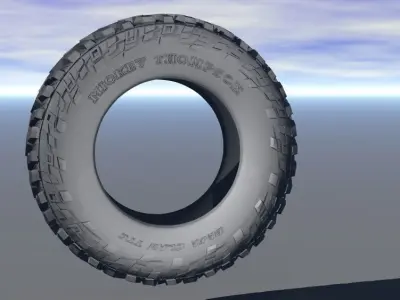 Mickey Thompson Baja Claw TTC Radial Tire Low-poly 3D model