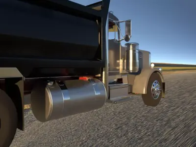 Peterbilt 359 Dump Truck 3D model