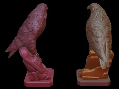 Eagle Statue 3D print model