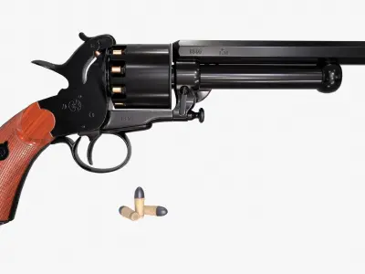 LeMat revolver Low-poly 3D model buy