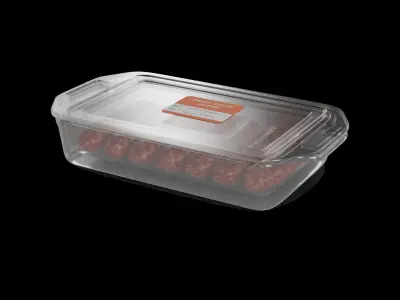 Dried meats Smoked Chicken Sausages 3D model