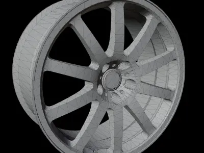 Car Wheel PBR 3D model