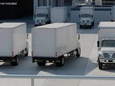 Commercial Box Truck 3D model