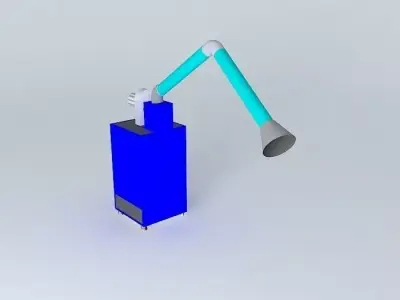 Mobile filtering unit with suction arm Free 3D model