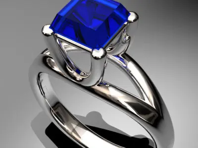Rendering Anello B Free 3D model purchase