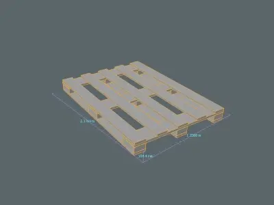 wooden pallet Free low-poly 3D model order