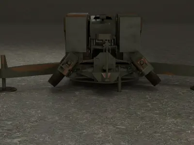 Sky guard  Oerlikon 35 mm 3D model