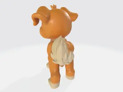 Cartoon dog 3D model purchase