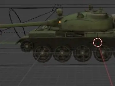 russian t-55 tank russian Free low-poly 3D model