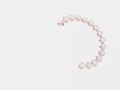 Earring kapsule ringstone 3D model