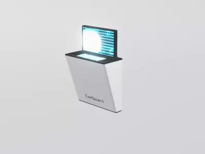 SciFi Laboratory Sample Scanner Low-poly 3D model
