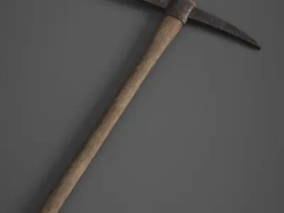Wooden Pickaxe Low-poly 3D model buy