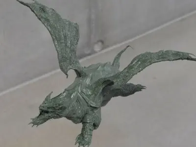 Turtle Dragon spiked back 3D 3D model
