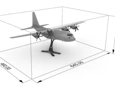 C-130J 3D print model