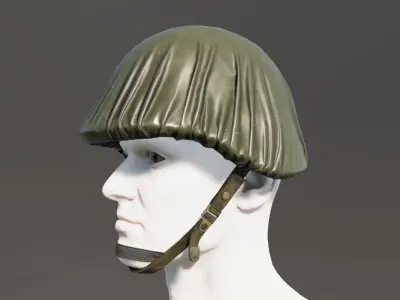 US helmet rain cover Low-poly 3D model