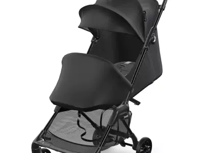 Travel Stroller Low-poly 3D model