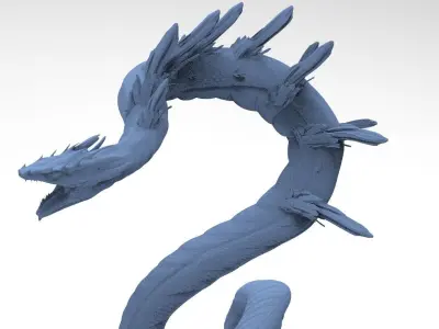 Snake mountain snake crystals  3D model