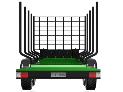 Timber Trailer 3D model by MK-3D