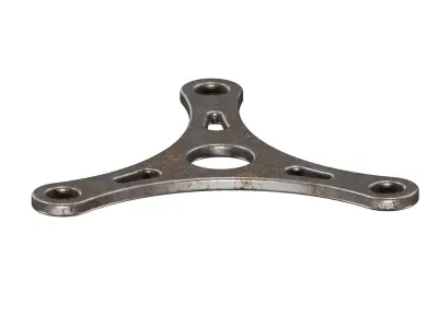 Rusty Crank Arm Bracket 3D model by akcad