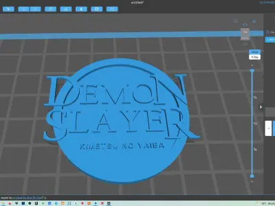 Demon Slayer or Kimetsu no Yaiba pendant and wall decorative  3D print model