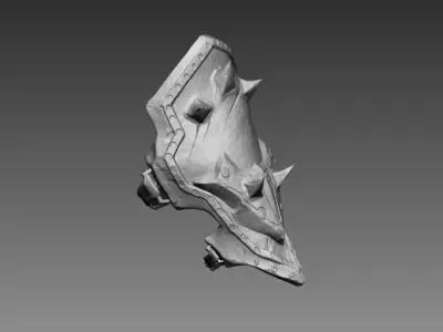 Zbrush Armor Piece 3D model