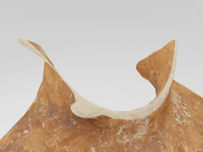 Broken Clay Pot Low-poly 3D model