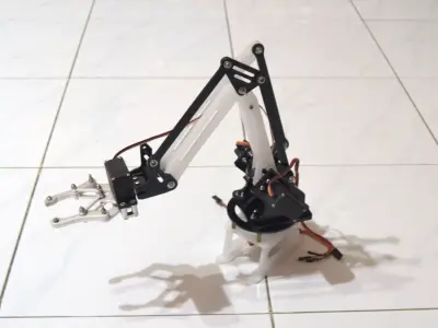 3DOF Robotic Arm with Verical Object Picking Gripper 3D print model