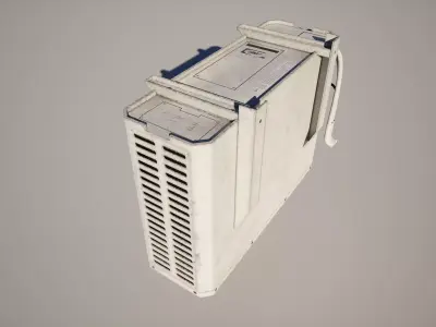 Air Conditioner Low-poly 3D model 5