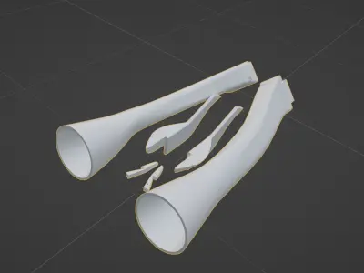 Additional inlet parts for Revell 1-32 scale Tornado GR1 3D print model