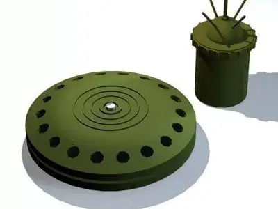 Land mines 3D model