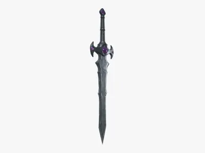 Fantasy Sword Low-poly 3D model 23