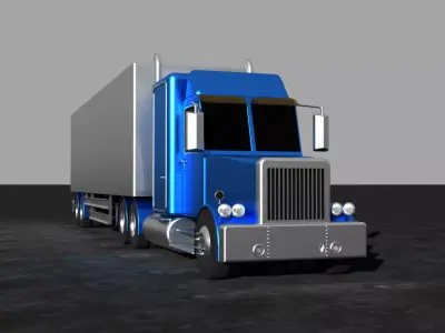 truck Low-poly 3D model