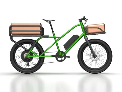 E-BIKE DELIVERY ACTUAL DIMENSION 3D model