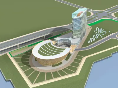 Office Building 3D model 116