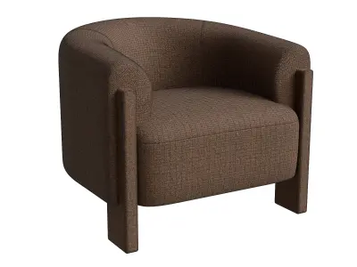 Classic Home Occasional Chair Low-poly 3D model