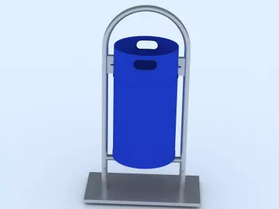 Park Trashcan 3D model
